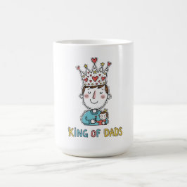 Taza De Café Día del Padre Rey de Papás