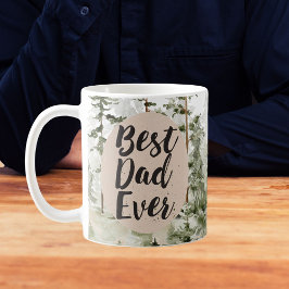 Taza De Café Día del Padre Rústico Vintage Mejor Papá del Mundo