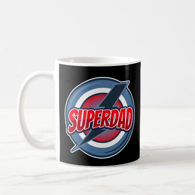 Taza De Café Día del padre Superdad para super papá (Izquierda)