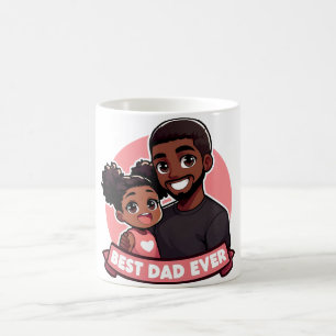Taza De Café Día del Padre - Un padre negro y su hija