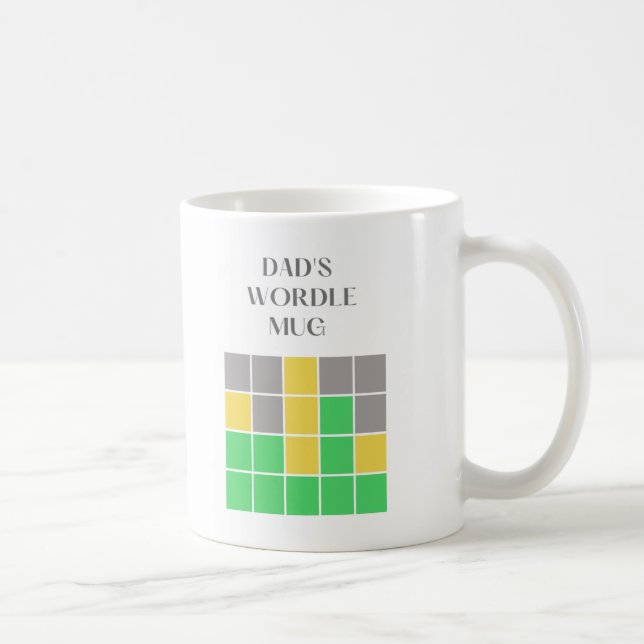 Taza De Café Día del Padre Wordle Mug (Derecha)