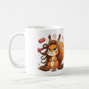 Taza De Café Día del Pelo de la Ardilla Glamorosa