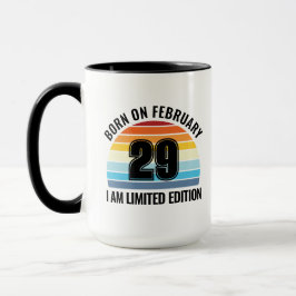 Taza De Café Día del Salto Cumpleaños 29 feb.