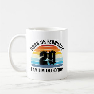 Taza De Café Día del Salto Cumpleaños 29 feb.