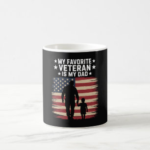 Taza De Café Día del Veterano Padre Orgulloso