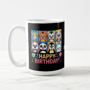 Taza De Café Día del Zoológico de Animales Zoológicos