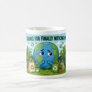 Taza De Café Día divertido de la Tierra Eco Planeta