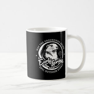 Taza De Café Día divertido de las marmotas, primavera temprana