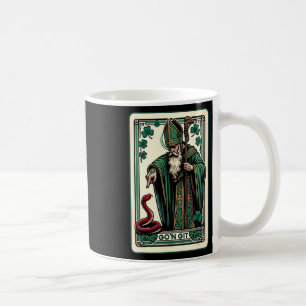 Taza De Café Día divertido de San Patricio Tarot Card Ve y cons