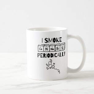 Taza De Café Día divertido para fumetas Tabla periódica Ciencia