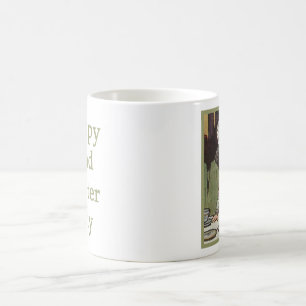 Taza De Café Día enojado feliz del sombrerero (versión 2)