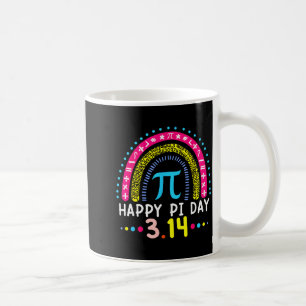 Taza De Café Día feliz arcoíris 3.14 número profesora de matemá