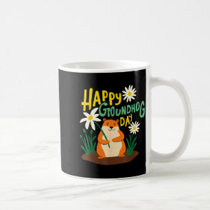 Taza De Café Día Feliz de la Marmota 2 de febrero Predicción de