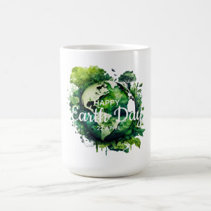 Taza De Café Día feliz de la tierra celebración 2026