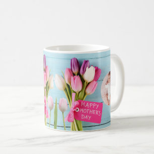 Taza De Café Día Feliz de las Madres a la Mejor Foto de Mamá