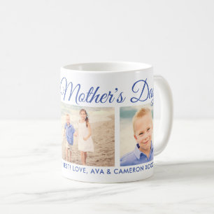 Taza De Café Día Feliz de las Madres Mamá Foto con Letra Script