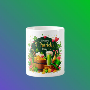 Taza De Café Día Feliz de San Patricio Celebración Festiva