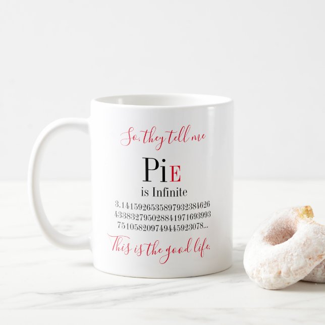Taza De Café Día Infinito De Pi (Con donut)