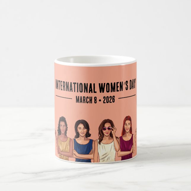 Taza De Café Día Internacional de la Mujer (Centro)