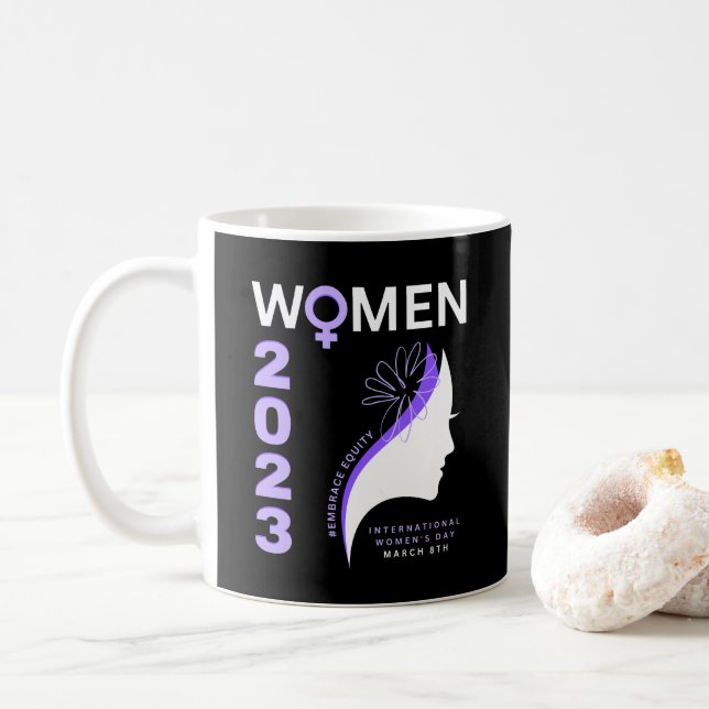 Taza De Café Día Internacional de la Mujer 2023 2- (Con donut)