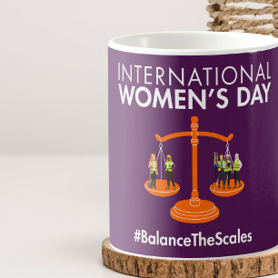 Taza De Café Día Internacional de la Mujer 2026 Equilibra la Ba