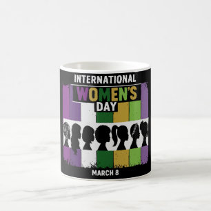 Taza De Café Día Internacional de la Mujer Moderno Mujeres Di
