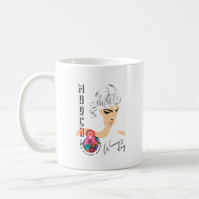 Taza De Café Día Internacional de la Mujer | Mug clásico #11 (Izquierda)