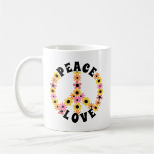 Taza De Café Día Internacional de la Paz Flor de Amor