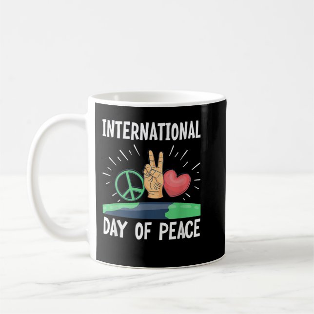 Taza De Café Día Internacional de la Paz Naciones Unidas (Izquierda)