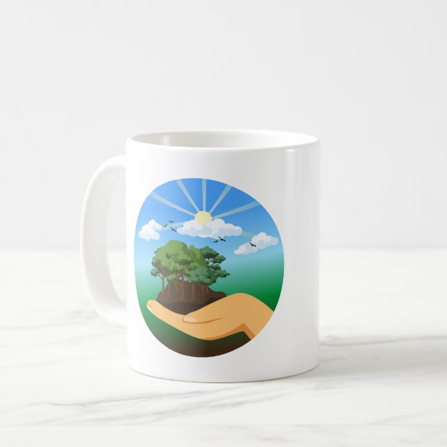 Taza De Café Día Internacional de la Tierra (Anverso izquierdo)