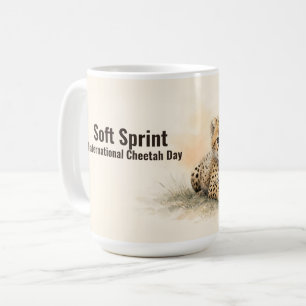 Taza De Café Día Internacional del Guepardo Soft Sprint