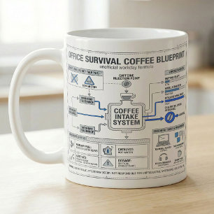 Taza De Café Día laboral divertido rutina de café, consejos de