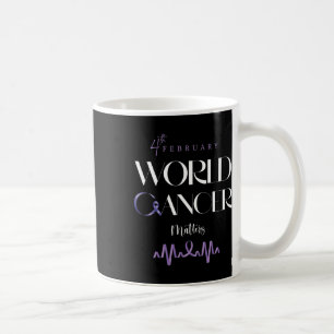 Taza De Café Día Mundial contra el Cáncer Febrero Apoyo 2022 