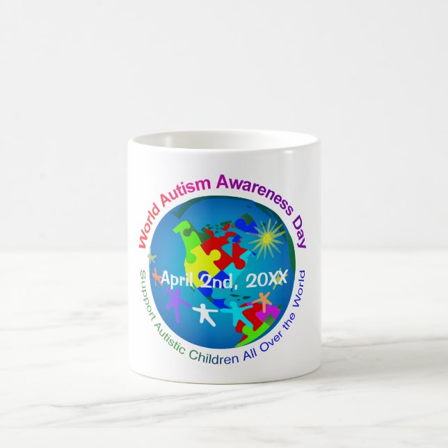 Taza De Café Día Mundial de Conciencia sobre el Autismo (Centro)