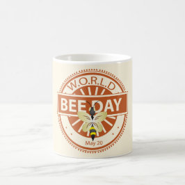Taza De Café Día Mundial de la Abeja