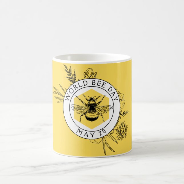 Taza De Café Día Mundial de la Abeja (Centro)