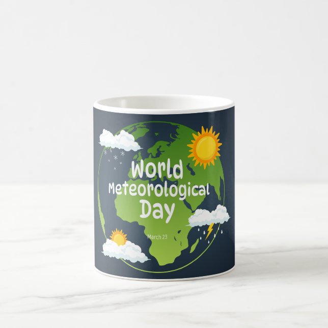 Taza De Café Día Mundial de la Meteorología (Centro)
