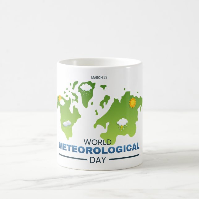 Taza De Café Día Mundial de la Meteorología (Centro)