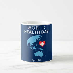 Taza De Café Día Mundial de la Salud 7 de abril