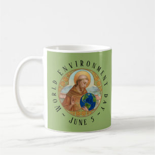 Taza De Café Día Mundial del Medio Ambiente y San Francisco de