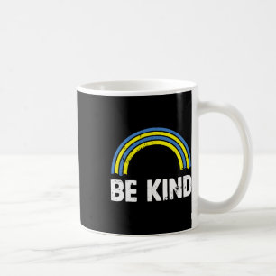 Taza De Café Día Mundial del Síndrome de Down Arcoíris Sé Amabl