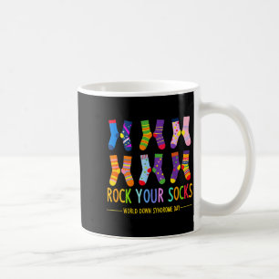 Taza De Café Día mundial del síndrome de down calcetines de roc