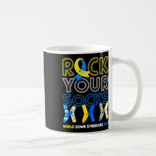 Taza De Café Día Mundial del Síndrome de Down Rockea tus calcet