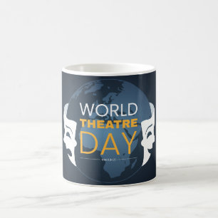 Taza De Café Día Mundial del Teatro