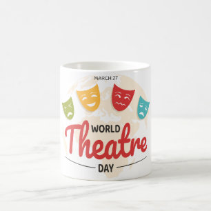 Taza De Café Día Mundial del Teatro