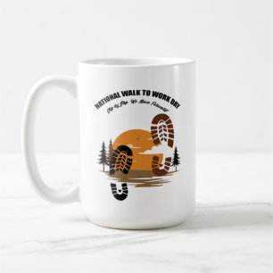 Taza De Café Día nacional de la marcha al trabajo