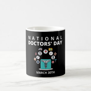 Taza De Café Día Nacional de los Médicas