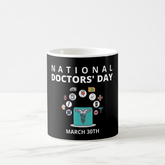 Taza De Café Día Nacional de los Médicas (Centro)