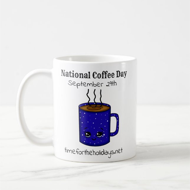 Taza De Café Día Nacional del Café 29 de septiembre | Divertida (Izquierda)