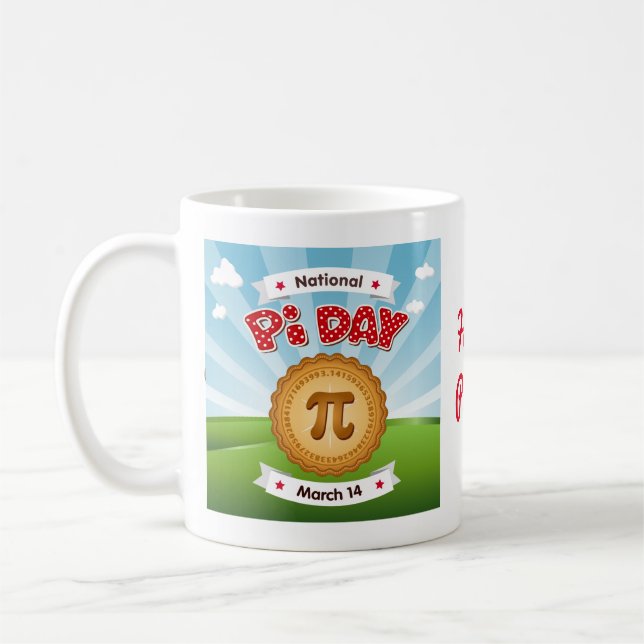 Taza De Café Día Nacional del Pie, 14 de marzo, Mug (Izquierda)
